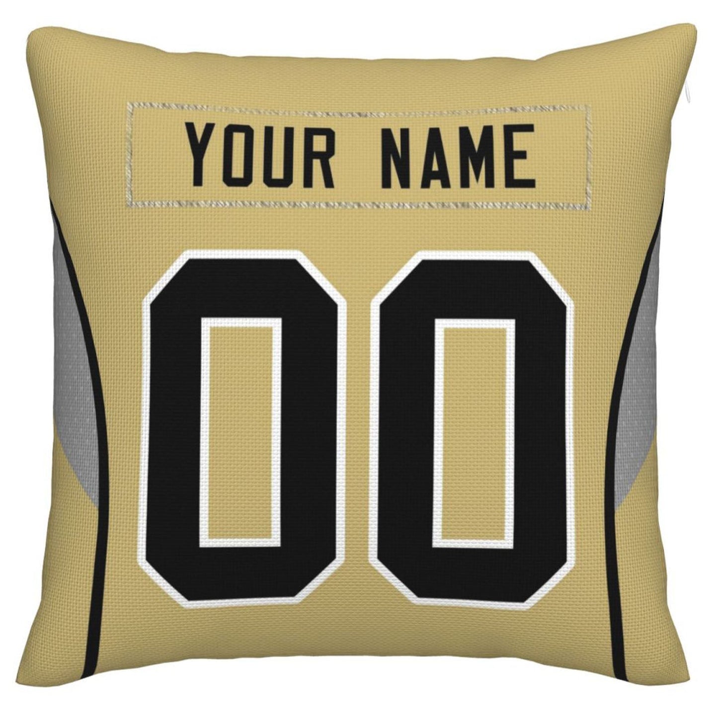 Custom NO.Saints Pillow Decorative Throw Pillow Case - Print Personalized Football Team Fans Name & Number Birthday Gift Football Pillows - Main View
