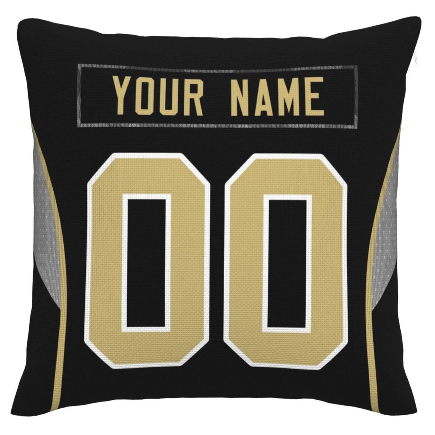 Custom NO.Saints Pillow Decorative Throw Pillow Case - Print Personalized Football Team Fans Name & Number Birthday Gift Football Pillows view 2