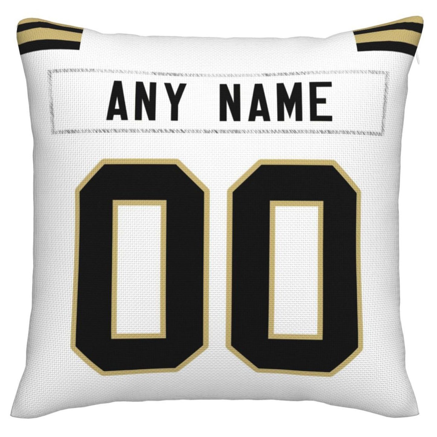 Custom NO.Saints Pillow Decorative Throw Pillow Case - Print Personalized Football Team Fans Name & Number Birthday Gift Football Pillows - Main View