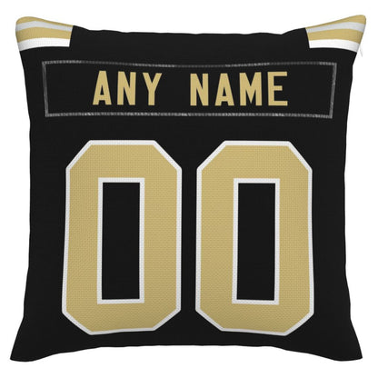 Custom NO.Saints Pillow Decorative Throw Pillow Case - Print Personalized Football Team Fans Name & Number Birthday Gift Football Pillows view 3