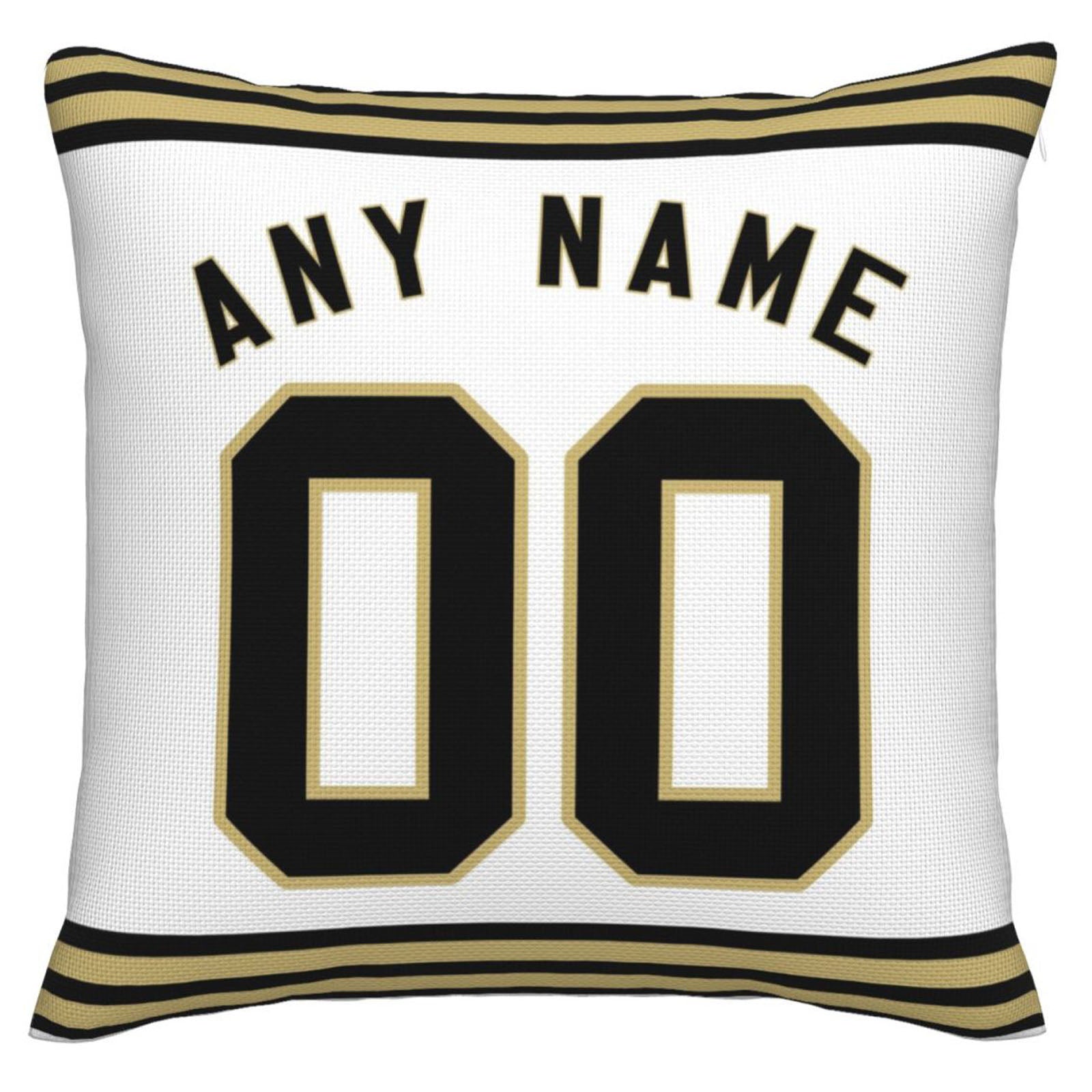 Custom NO.Saints Pillow Decorative Throw Pillow Case - Print Personalized Football Team Fans Name & Number Birthday Gift Football Pillows - Main View