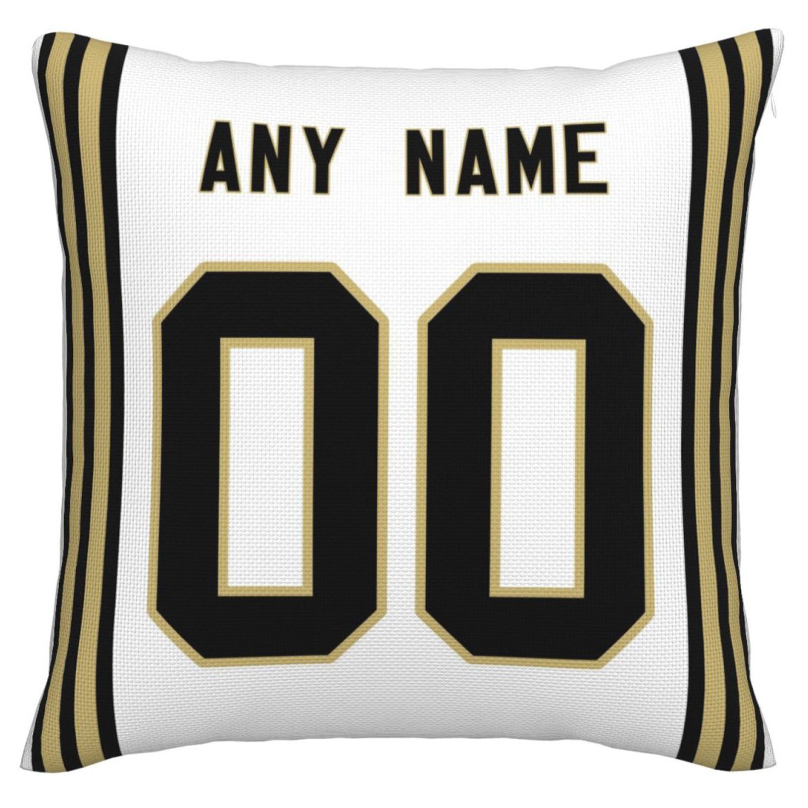 Custom NO.Saints Pillow Decorative Throw Pillow Case - Print Personalized Football Team Fans Name & Number Birthday Gift Football Pillows view 2