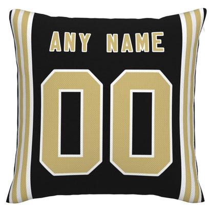 Custom NO.Saints Pillow Decorative Throw Pillow Case - Print Personalized Football Team Fans Name & Number Birthday Gift Football Pillows view 3
