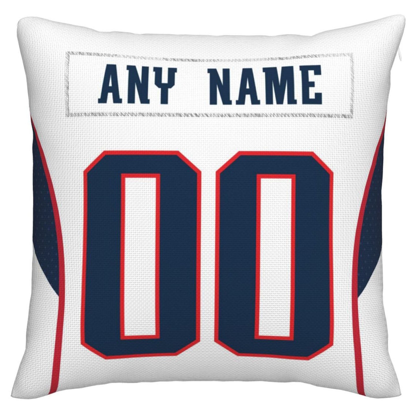 Custom NE.Patriots Pillow Decorative Throw Pillow Case - Print Personalized Football Team Fans Name & Number Birthday Gift Football Pillows - Main View
