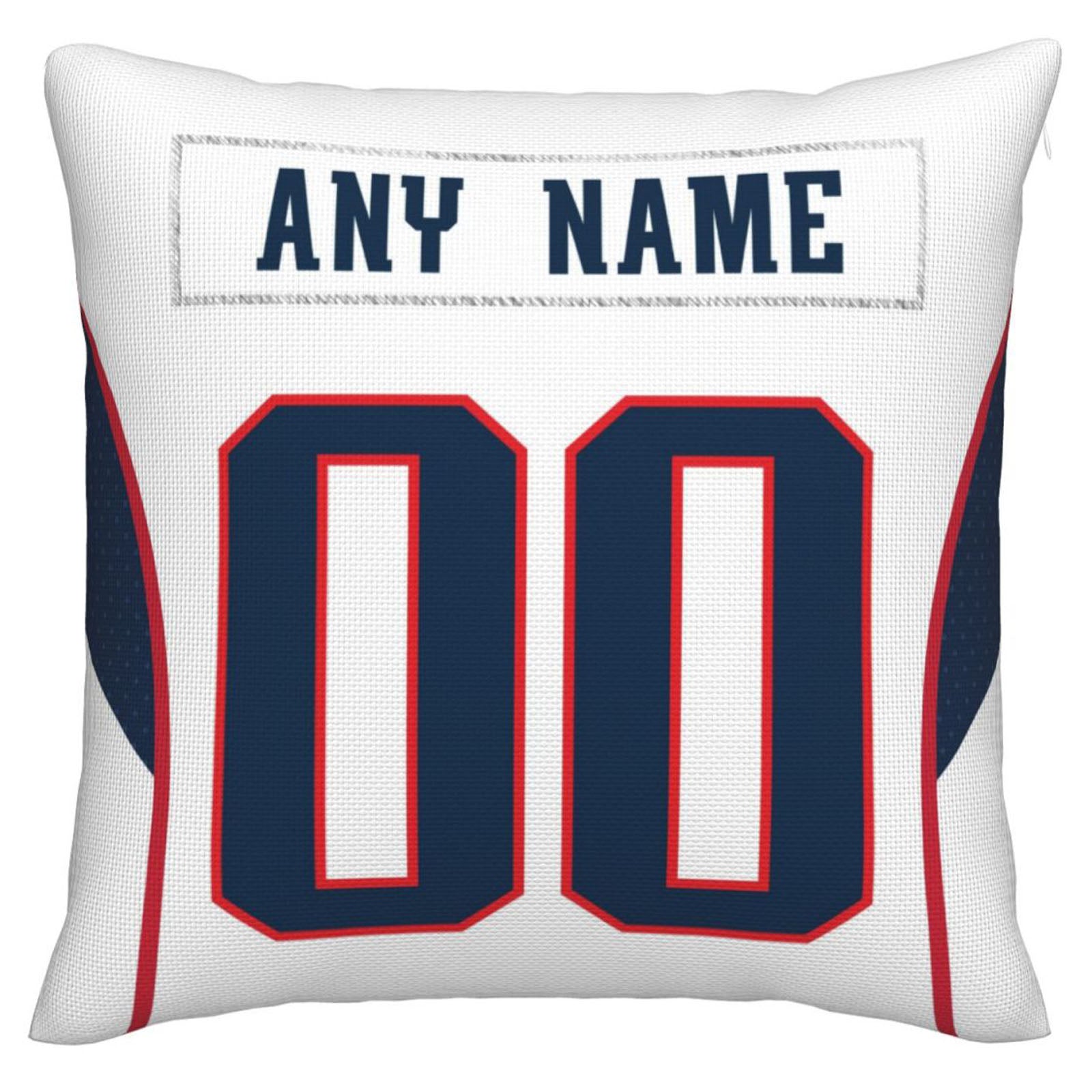 Custom NE.Patriots Pillow Decorative Throw Pillow Case - Print Personalized Football Team Fans Name & Number Birthday Gift Football Pillows - Main View