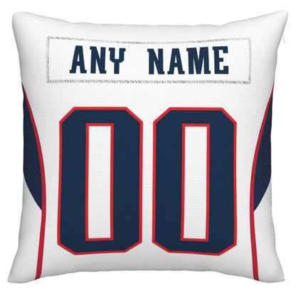 Custom NE.Patriots Pillow Decorative Throw Pillow Case - Print Personalized Football Team Fans Name & Number Birthday Gift Football Pillows - Main View