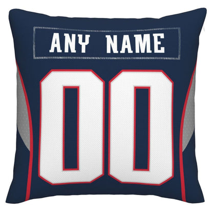 Custom NE.Patriots Pillow Decorative Throw Pillow Case - Print Personalized Football Team Fans Name & Number Birthday Gift Football Pillows view 3