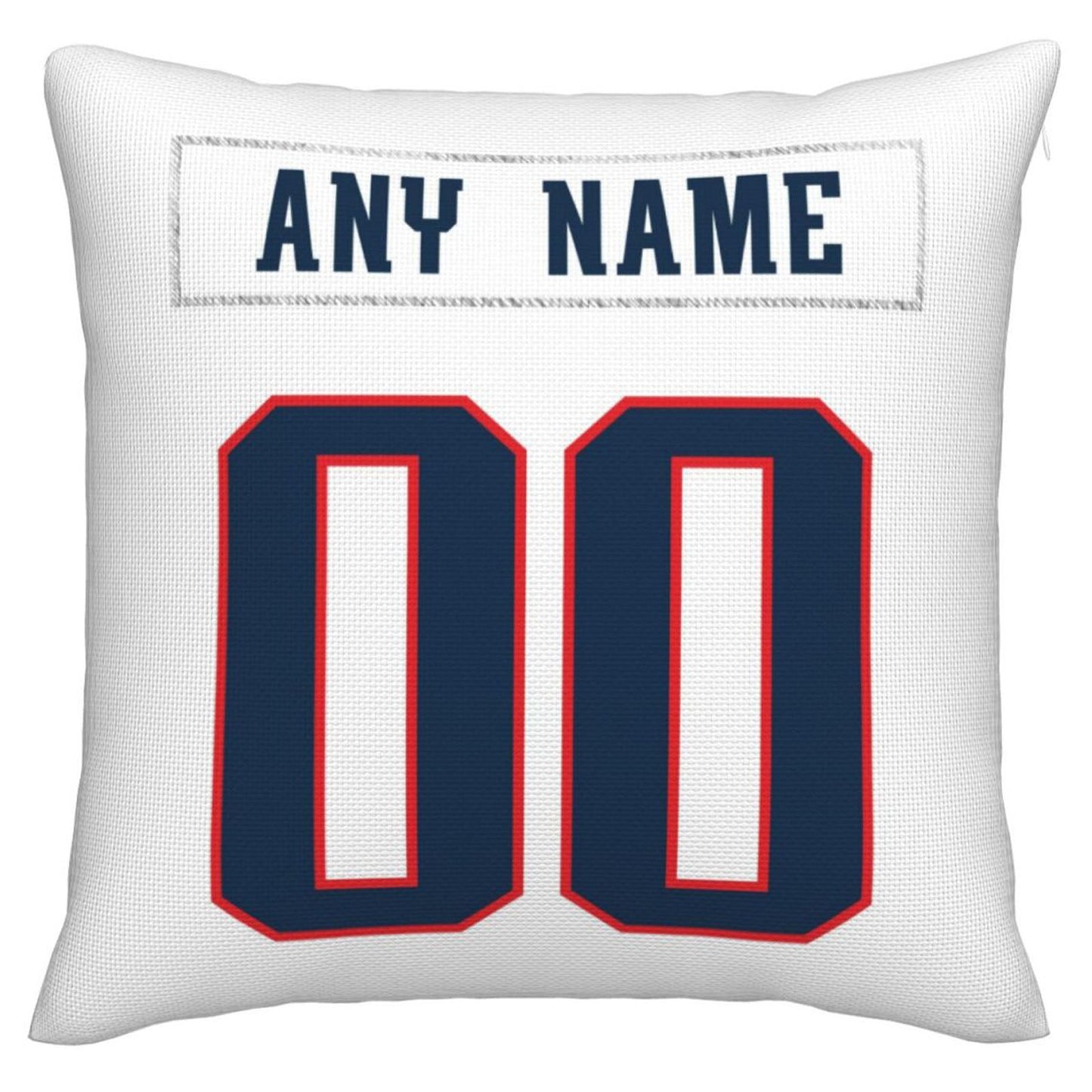 Custom NE.Patriots Pillow Decorative Throw Pillow Case - Print Personalized Football Team Fans Name & Number Birthday Gift Football Pillows - Main View