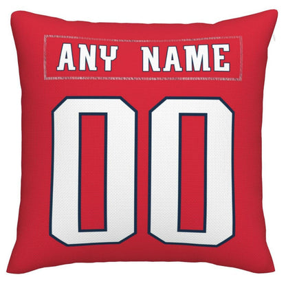 Custom NE.Patriots Pillow Decorative Throw Pillow Case - Print Personalized Football Team Fans Name & Number Birthday Gift Football Pillows view 2