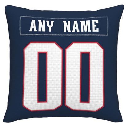 Custom NE.Patriots Pillow Decorative Throw Pillow Case - Print Personalized Football Team Fans Name & Number Birthday Gift Football Pillows view 3