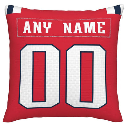 Custom NE.Patriots Pillow Decorative Throw Pillow Case - Print Personalized Football Team Fans Name & Number Birthday Gift Football Pillows view 2