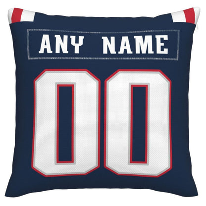 Custom NE.Patriots Pillow Decorative Throw Pillow Case - Print Personalized Football Team Fans Name & Number Birthday Gift Football Pillows view 3