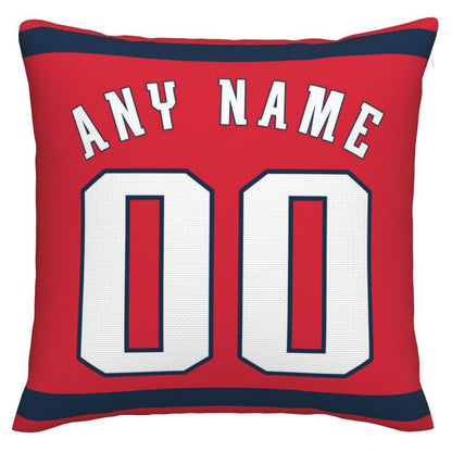 Custom NE.Patriots Pillow Decorative Throw Pillow Case - Print Personalized Football Team Fans Name & Number Birthday Gift Football Pillows view 2