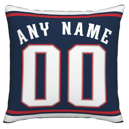 Custom NE.Patriots Pillow Decorative Throw Pillow Case - Print Personalized Football Team Fans Name & Number Birthday Gift Football Pillows view 3