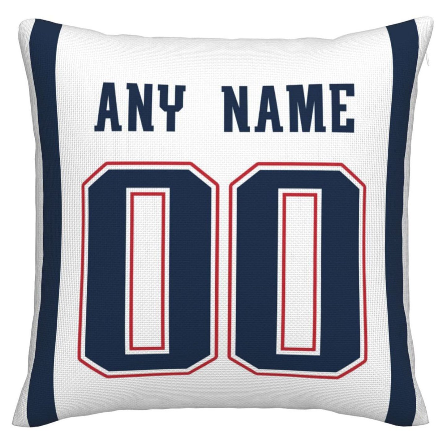 Custom NE.Patriots Pillow Decorative Throw Pillow Case - Print Personalized Football Team Fans Name & Number Birthday Gift Football Pillows - Main View