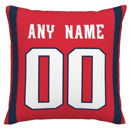 Custom NE.Patriots Pillow Decorative Throw Pillow Case - Print Personalized Football Team Fans Name & Number Birthday Gift Football Pillows view 2
