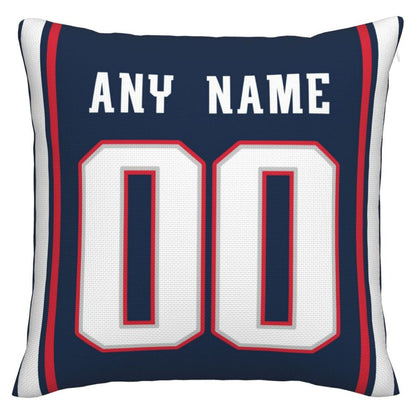 Custom NE.Patriots Pillow Decorative Throw Pillow Case - Print Personalized Football Team Fans Name & Number Birthday Gift Football Pillows view 3