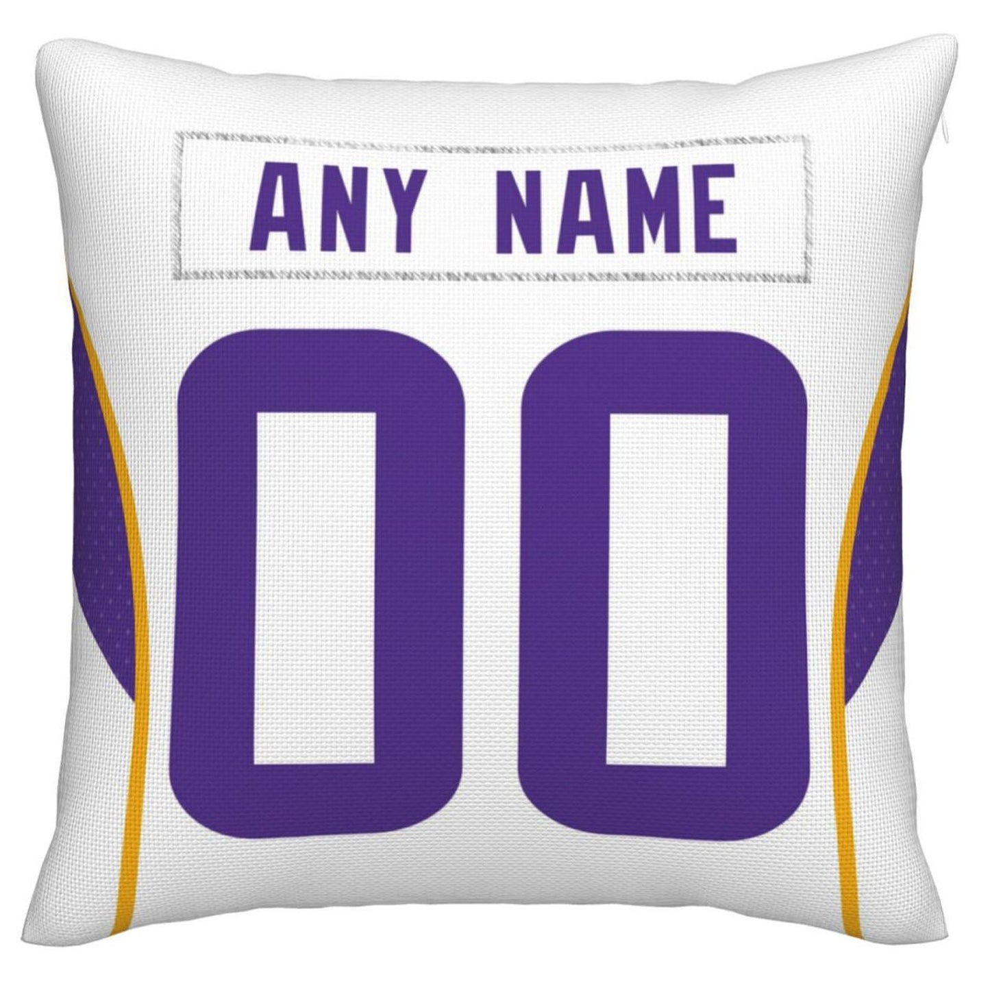 Custom MN.Vikings Pillow Decorative Throw Pillow Case - Print Personalized Football Team Fans Name & Number Birthday Gift Football Pillows - Main View