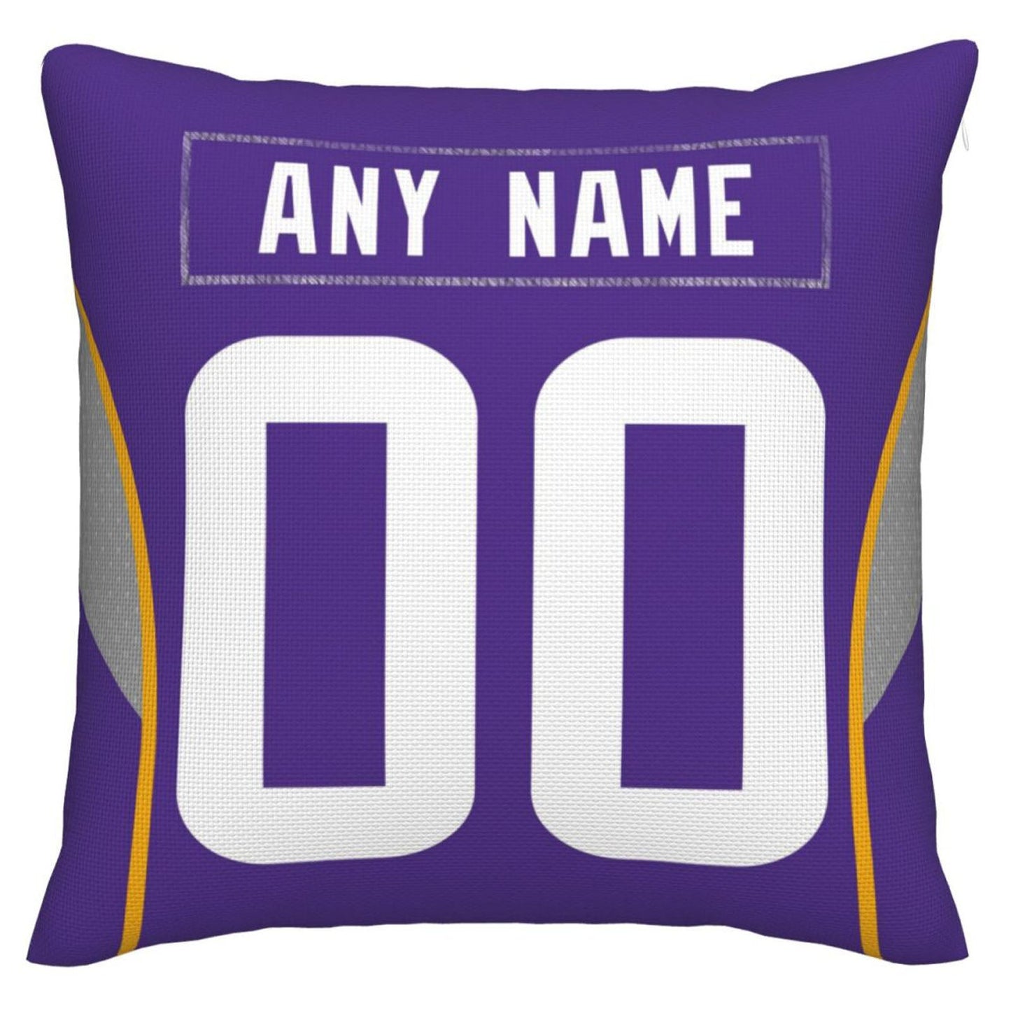 Custom MN.Vikings Pillow Decorative Throw Pillow Case - Print Personalized Football Team Fans Name & Number Birthday Gift Football Pillows view 2