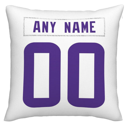 Custom MN.Vikings Pillow Decorative Throw Pillow Case - Print Personalized Football Team Fans Name & Number Birthday Gift Football Pillows - Main View