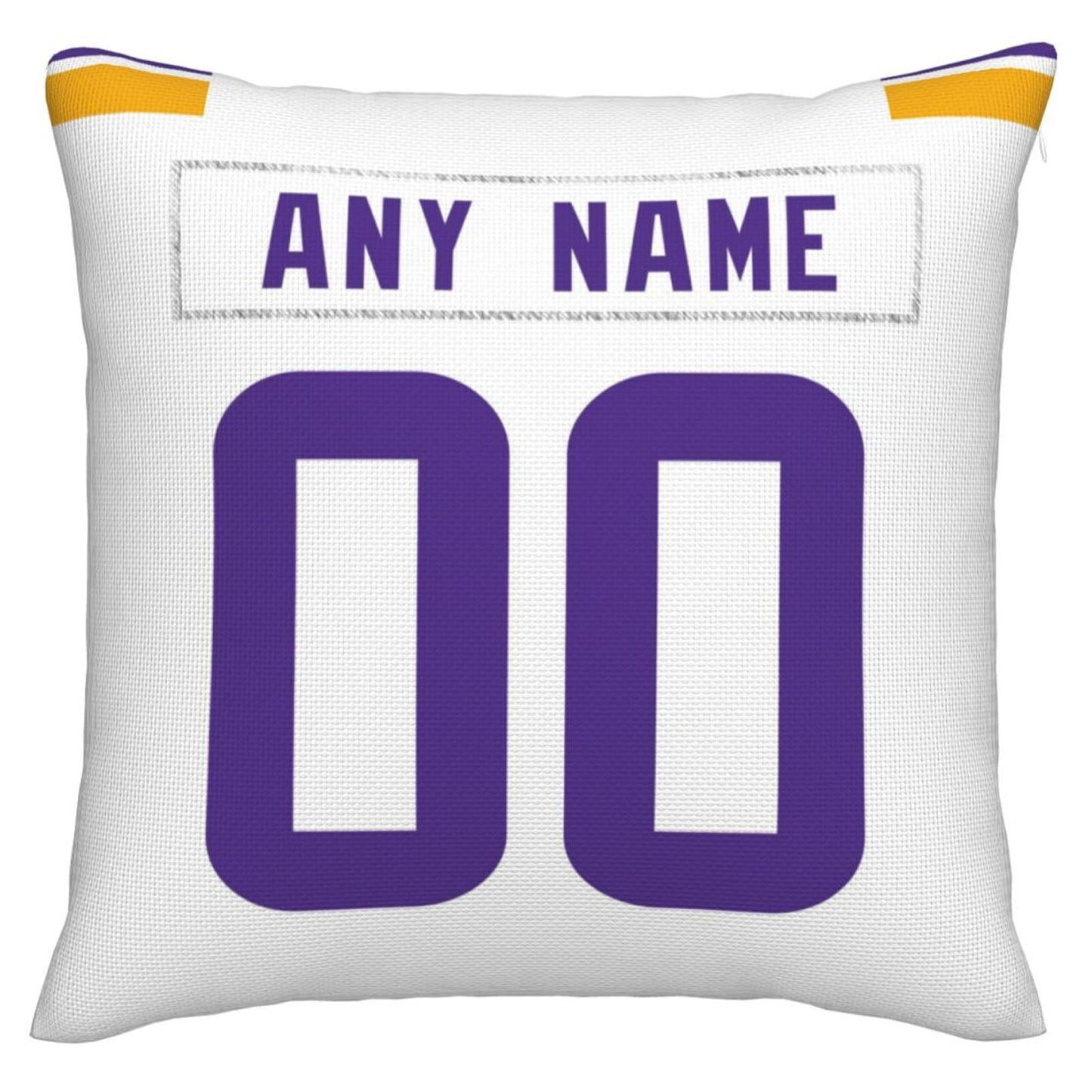 Custom MN.Vikings Pillow Decorative Throw Pillow Case - Print Personalized Football Team Fans Name & Number Birthday Gift Football Pillows - Main View
