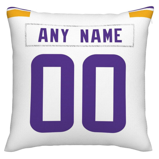 Custom MN.Vikings Pillow Decorative Throw Pillow Case - Print Personalized Football Team Fans Name & Number Birthday Gift Football Pillows - Main View