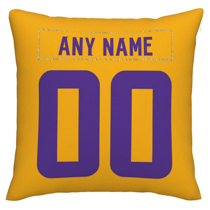 Custom MN.Vikings Pillow Decorative Throw Pillow Case - Print Personalized Football Team Fans Name & Number Birthday Gift Football Pillows view 3