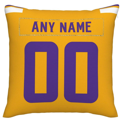Custom MN.Vikings Pillow Decorative Throw Pillow Case - Print Personalized Football Team Fans Name & Number Birthday Gift Football Pillows view 3