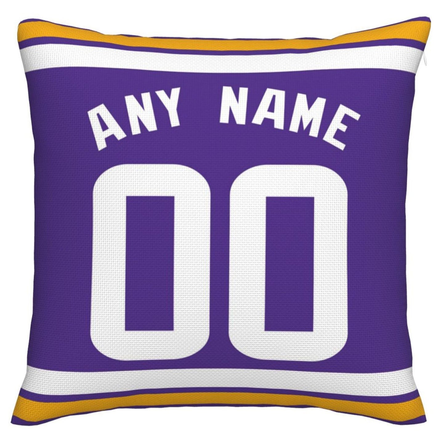 Custom MN.Vikings Pillow Decorative Throw Pillow Case - Print Personalized Football Team Fans Name & Number Birthday Gift Football Pillows view 2