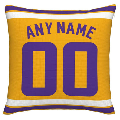 Custom MN.Vikings Pillow Decorative Throw Pillow Case - Print Personalized Football Team Fans Name & Number Birthday Gift Football Pillows view 3