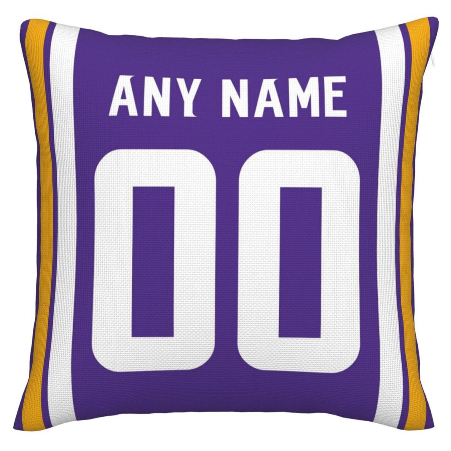 Custom MN.Vikings Pillow Decorative Throw Pillow Case - Print Personalized Football Team Fans Name & Number Birthday Gift Football Pillows - Main View