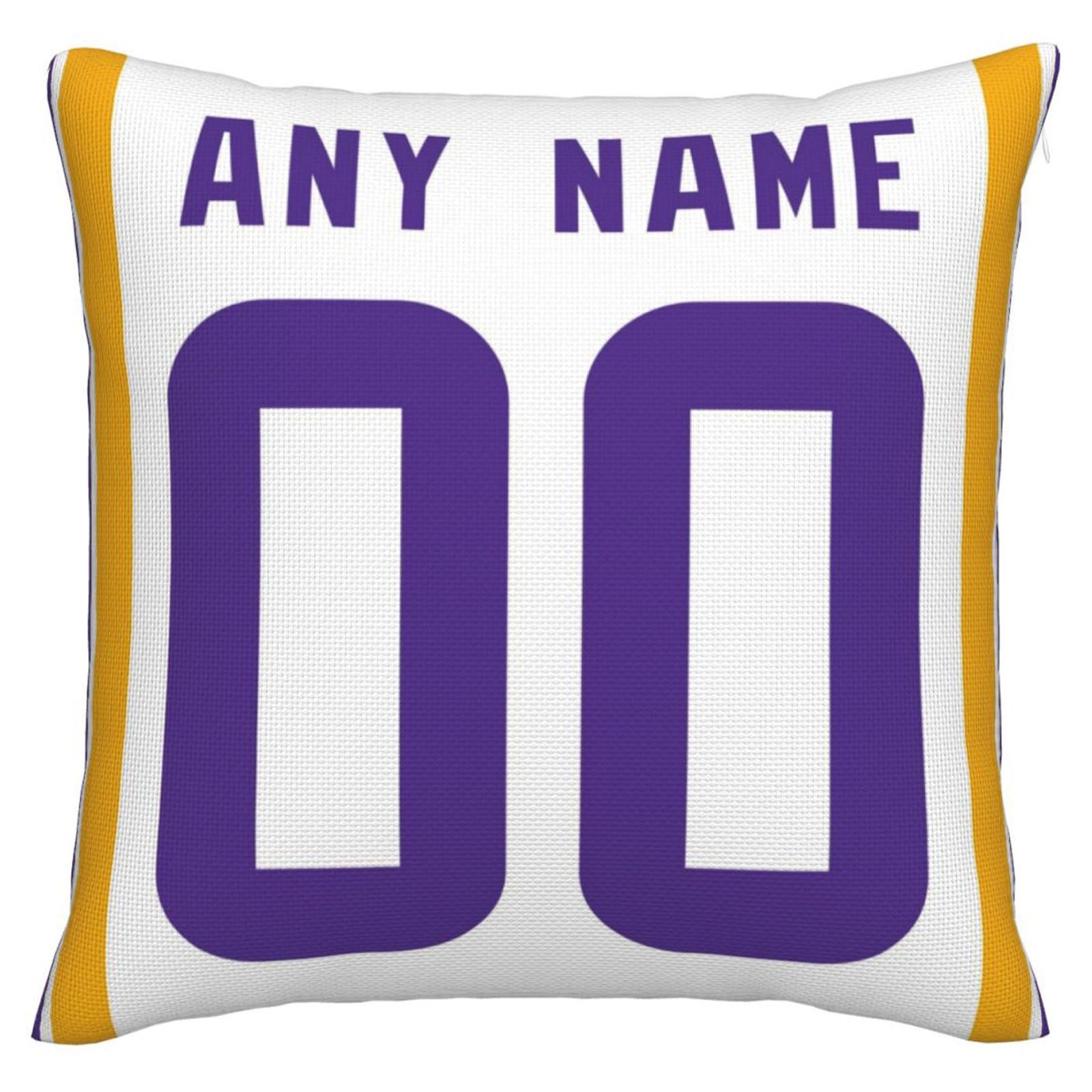 Custom MN.Vikings Pillow Decorative Throw Pillow Case - Print Personalized Football Team Fans Name & Number Birthday Gift Football Pillows view 2