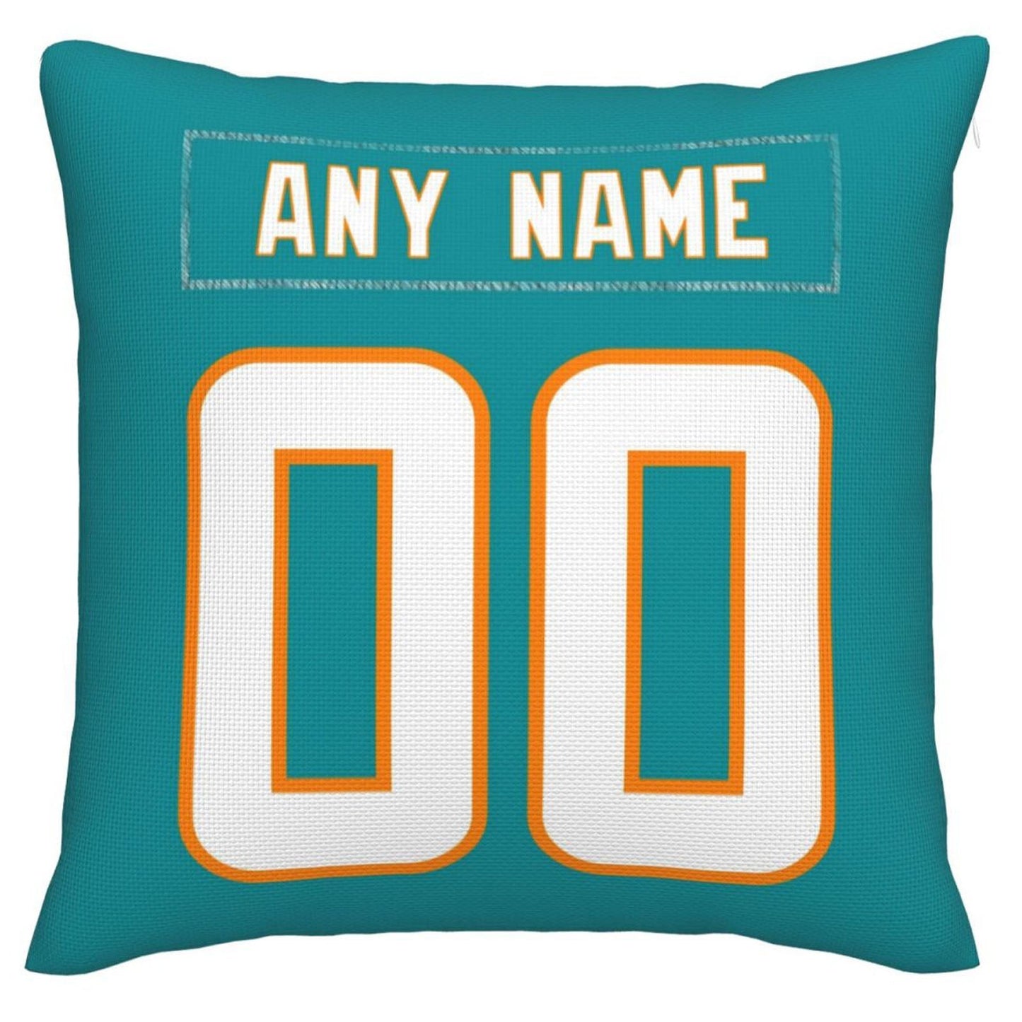 Custom M.Dolphins Pillow Decorative Throw Pillow Case - Print Personalized Football Team Fans Name & Number Birthday Gift Football Pillows view 3