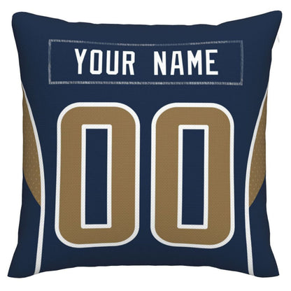 Custom LA.Rams Pillow Decorative Throw Pillow Case - Print Personalized Football Team Fans Name & Number Birthday Gift Football Pillows view 3