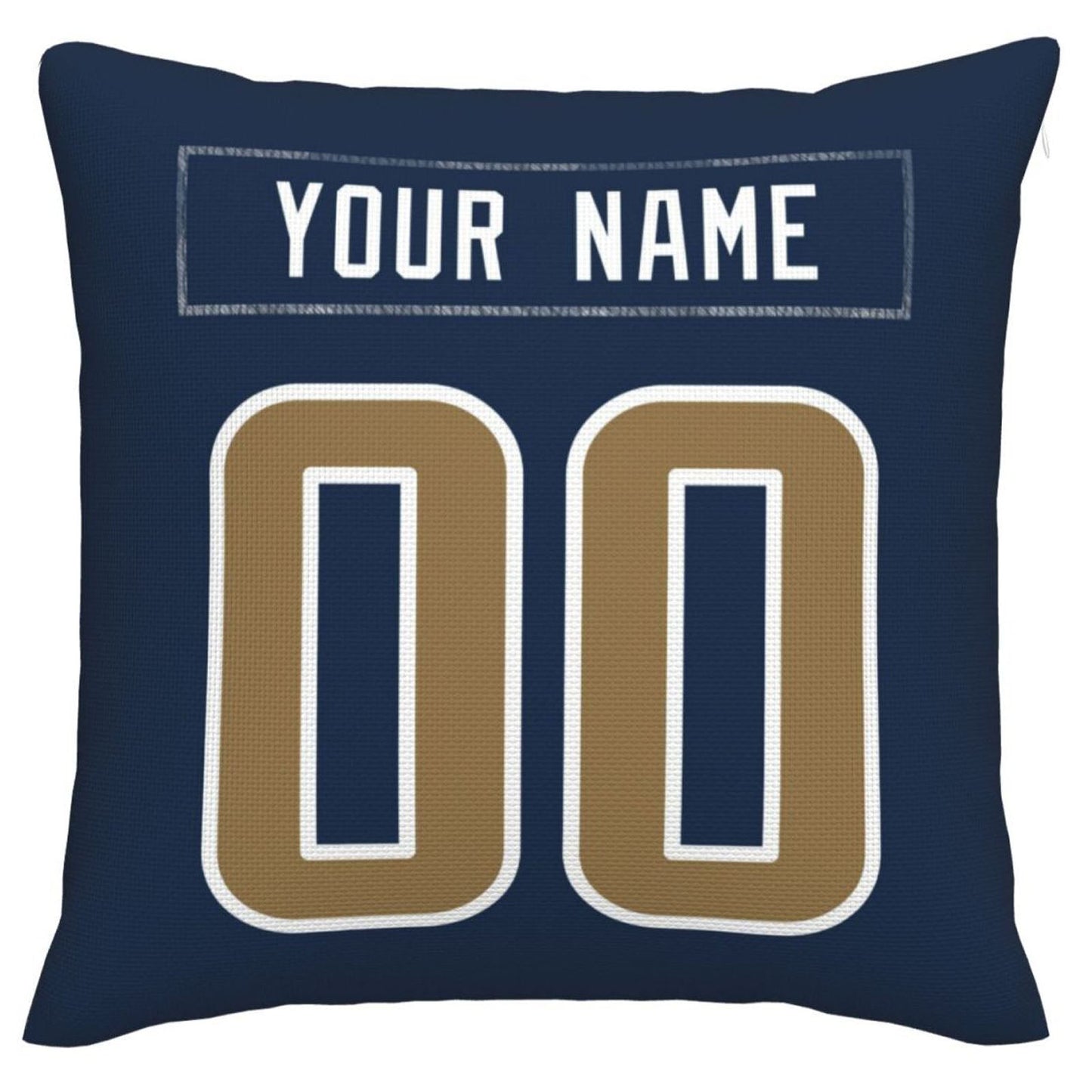 Custom LA.Rams Pillow Decorative Throw Pillow Case - Print Personalized Football Team Fans Name & Number Birthday Gift Football Pillows view 3