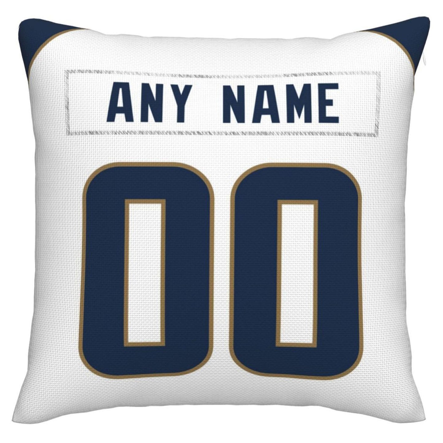 Custom LA.Rams Pillow Decorative Throw Pillow Case - Print Personalized Football Team Fans Name & Number Birthday Gift Football Pillows - Main View