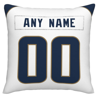 Custom LA.Rams Pillow Decorative Throw Pillow Case - Print Personalized Football Team Fans Name & Number Birthday Gift Football Pillows - Main View