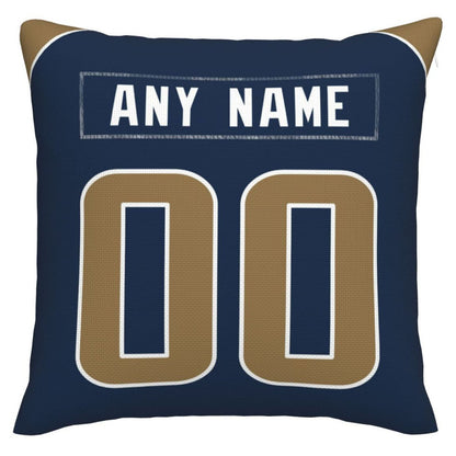 Custom LA.Rams Pillow Decorative Throw Pillow Case - Print Personalized Football Team Fans Name & Number Birthday Gift Football Pillows view 3