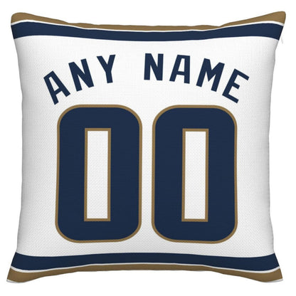 Custom LA.Rams Pillow Decorative Throw Pillow Case - Print Personalized Football Team Fans Name & Number Birthday Gift Football Pillows view 2