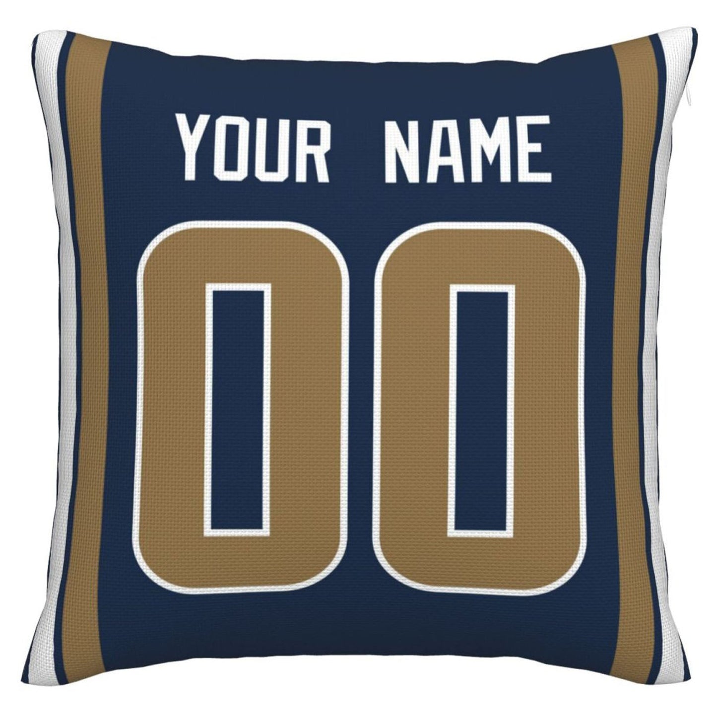 Custom LA.Rams Pillow Decorative Throw Pillow Case - Print Personalized Football Team Fans Name & Number Birthday Gift Football Pillows view 3