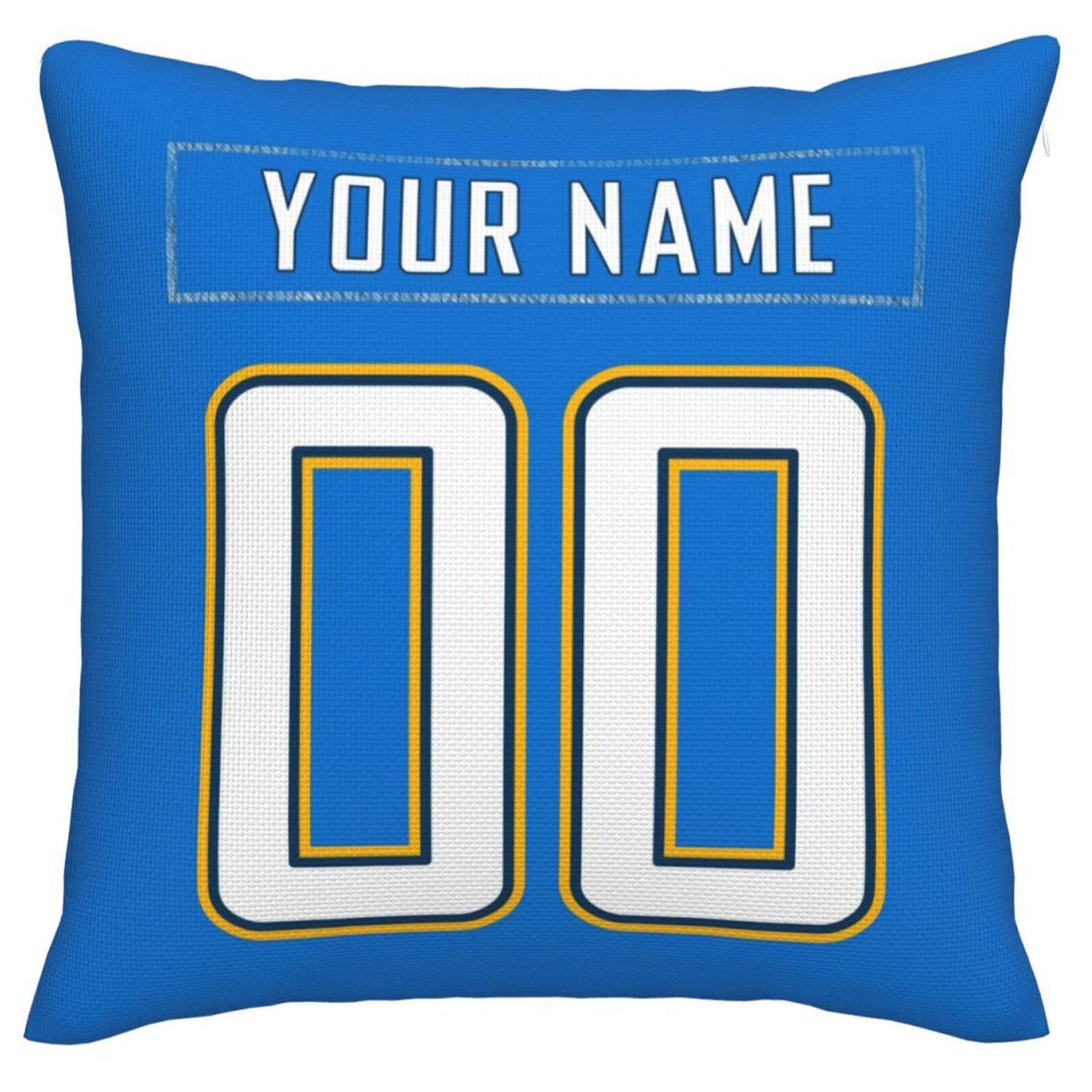 Custom LA.Chargers Pillow Decorative Throw Pillow Case - Print Personalized Football Team Fans Name & Number Birthday Gift Football Pillows view 2