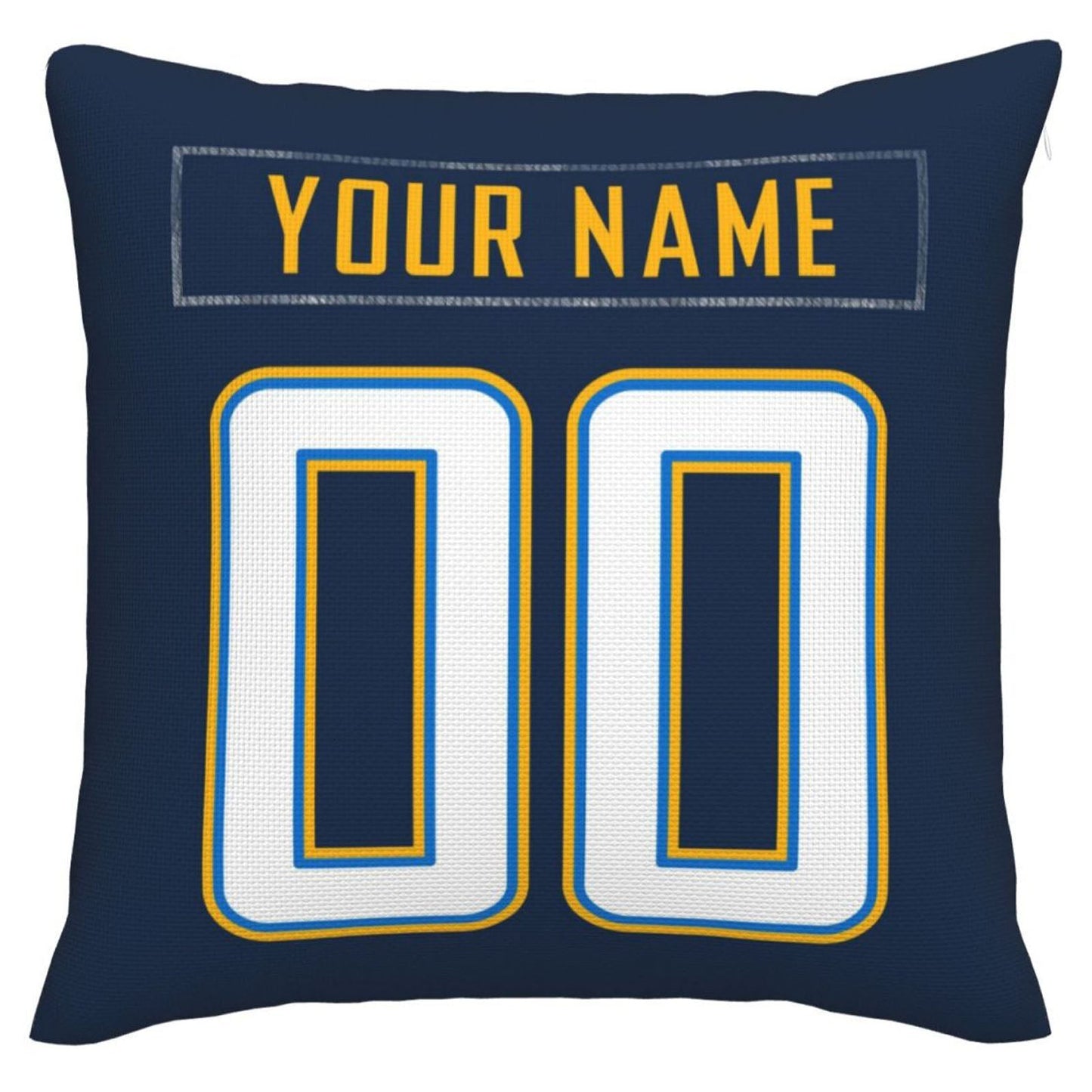 Custom LA.Chargers Pillow Decorative Throw Pillow Case - Print Personalized Football Team Fans Name & Number Birthday Gift Football Pillows view 3