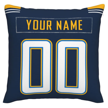 Custom LA.Chargers Pillow Decorative Throw Pillow Case - Print Personalized Football Team Fans Name & Number Birthday Gift Football Pillows view 3