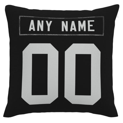 Custom L.Raiders Pillow Decorative Throw Pillow Case - Print Personalized Football Team Fans Name & Number Birthday Gift Football Pillows view 3