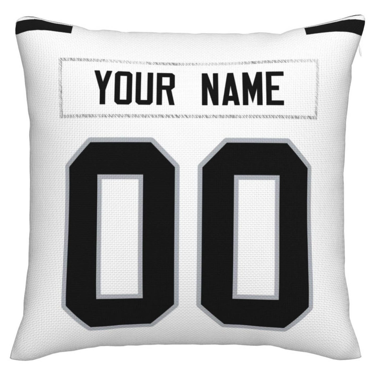 Custom L.Raiders Pillow Decorative Throw Pillow Case - Print Personalized Football Team Fans Name & Number Birthday Gift Football Pillows view 2