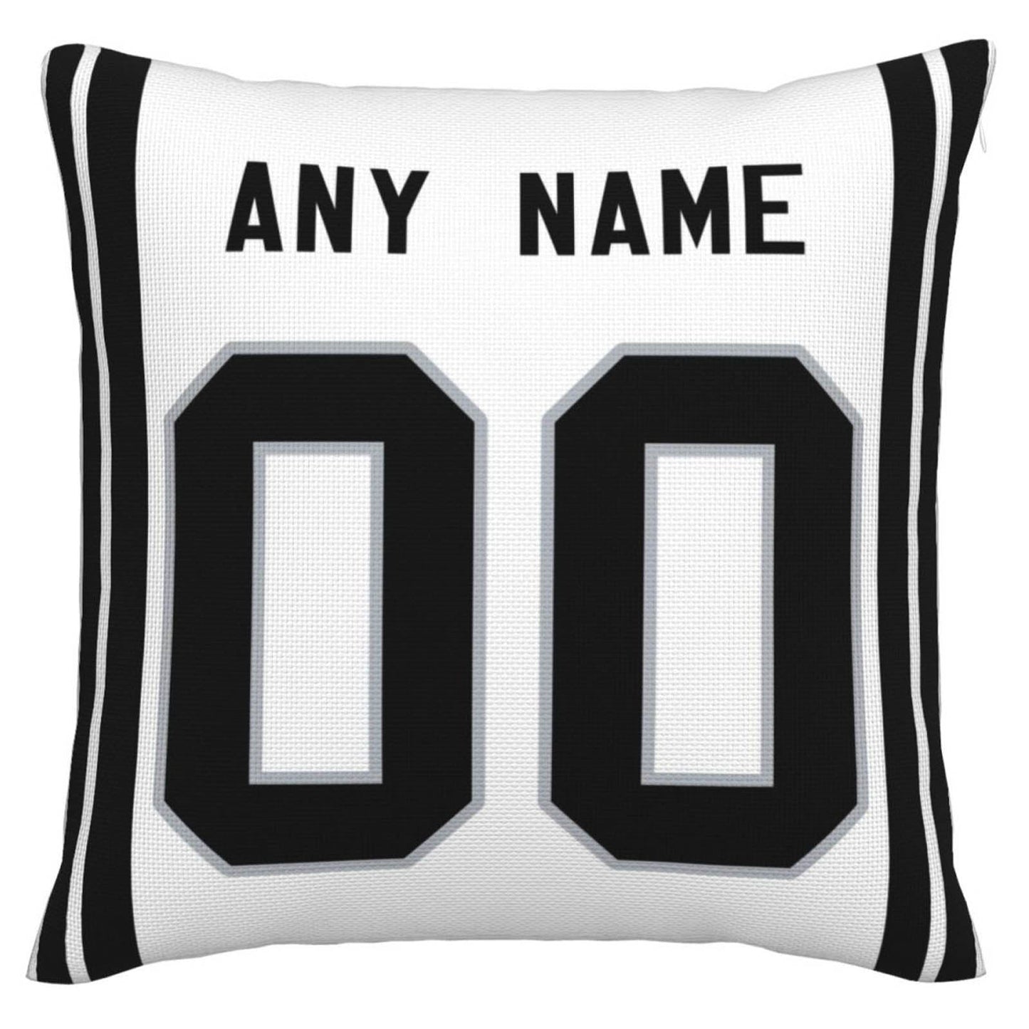 Custom L.Raiders Pillow Decorative Throw Pillow Case - Print Personalized Football Team Fans Name & Number Birthday Gift Football Pillows - Main View