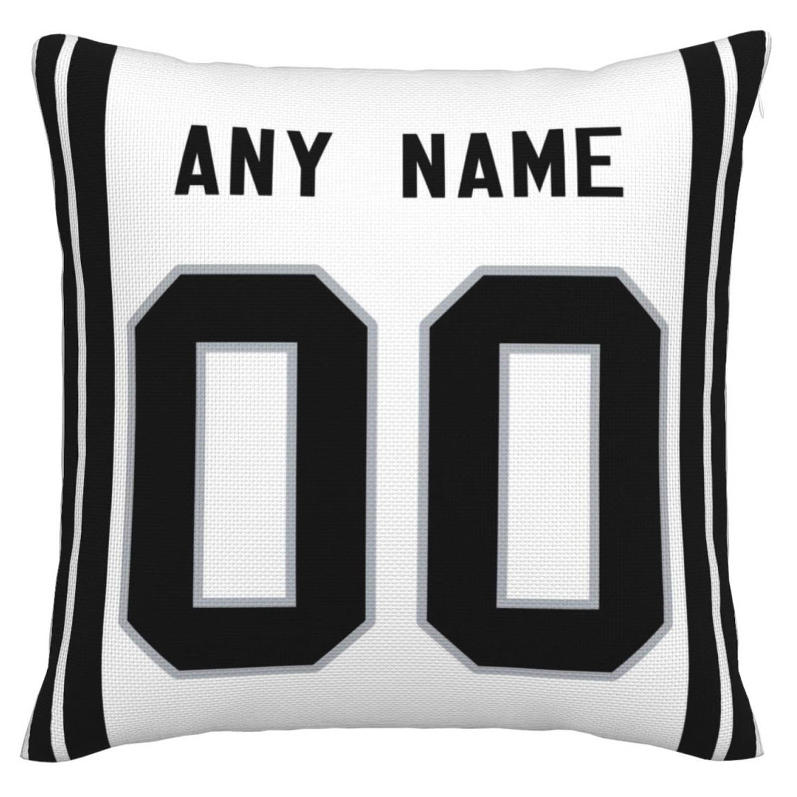Custom L.Raiders Pillow Decorative Throw Pillow Case - Print Personalized Football Team Fans Name & Number Birthday Gift Football Pillows - Main View