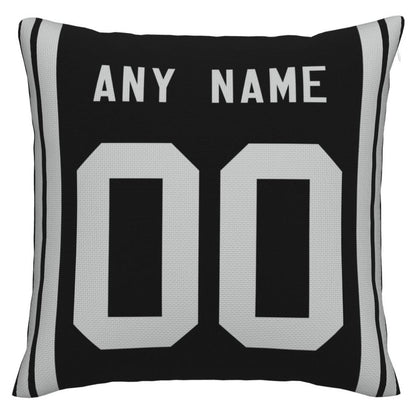 Custom L.Raiders Pillow Decorative Throw Pillow Case - Print Personalized Football Team Fans Name & Number Birthday Gift Football Pillows view 3