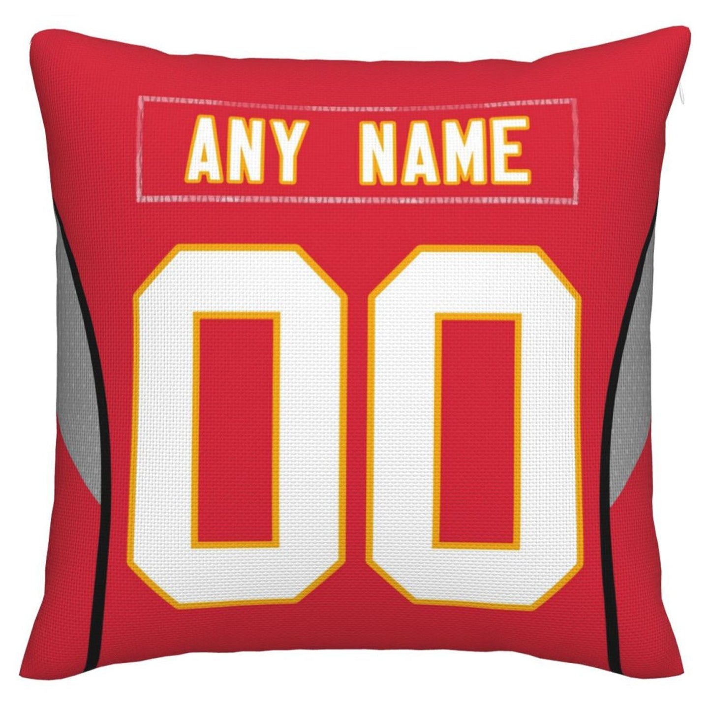 Custom KC.Chiefs Pillow Decorative Throw Pillow Case - Print Personalized Football Team Fans Name & Number Birthday Gift Football Pillows - Main View