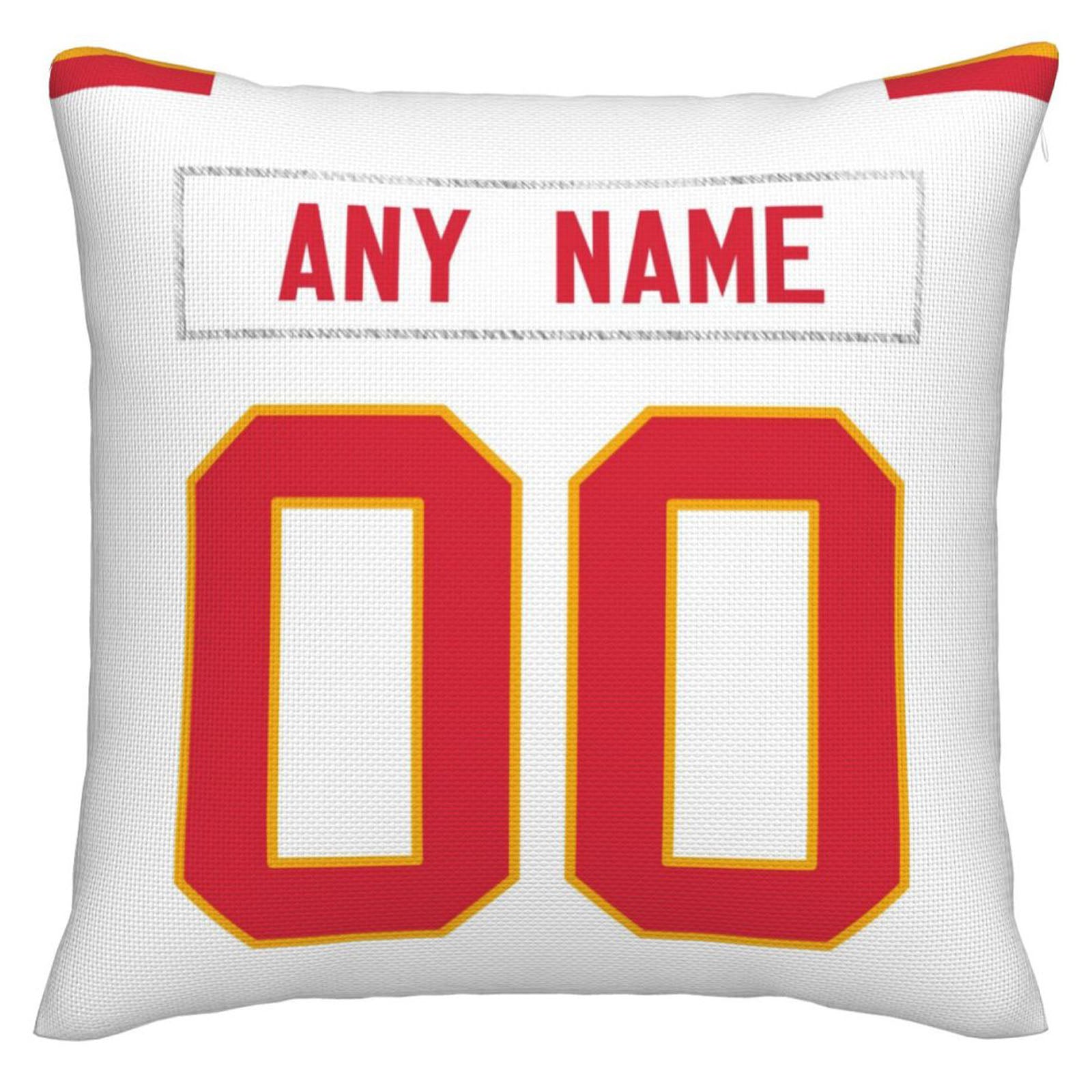 Custom KC.Chiefs Pillow Decorative Throw Pillow Case - Print Personalized Football Team Fans Name & Number Birthday Gift Football Pillows view 2